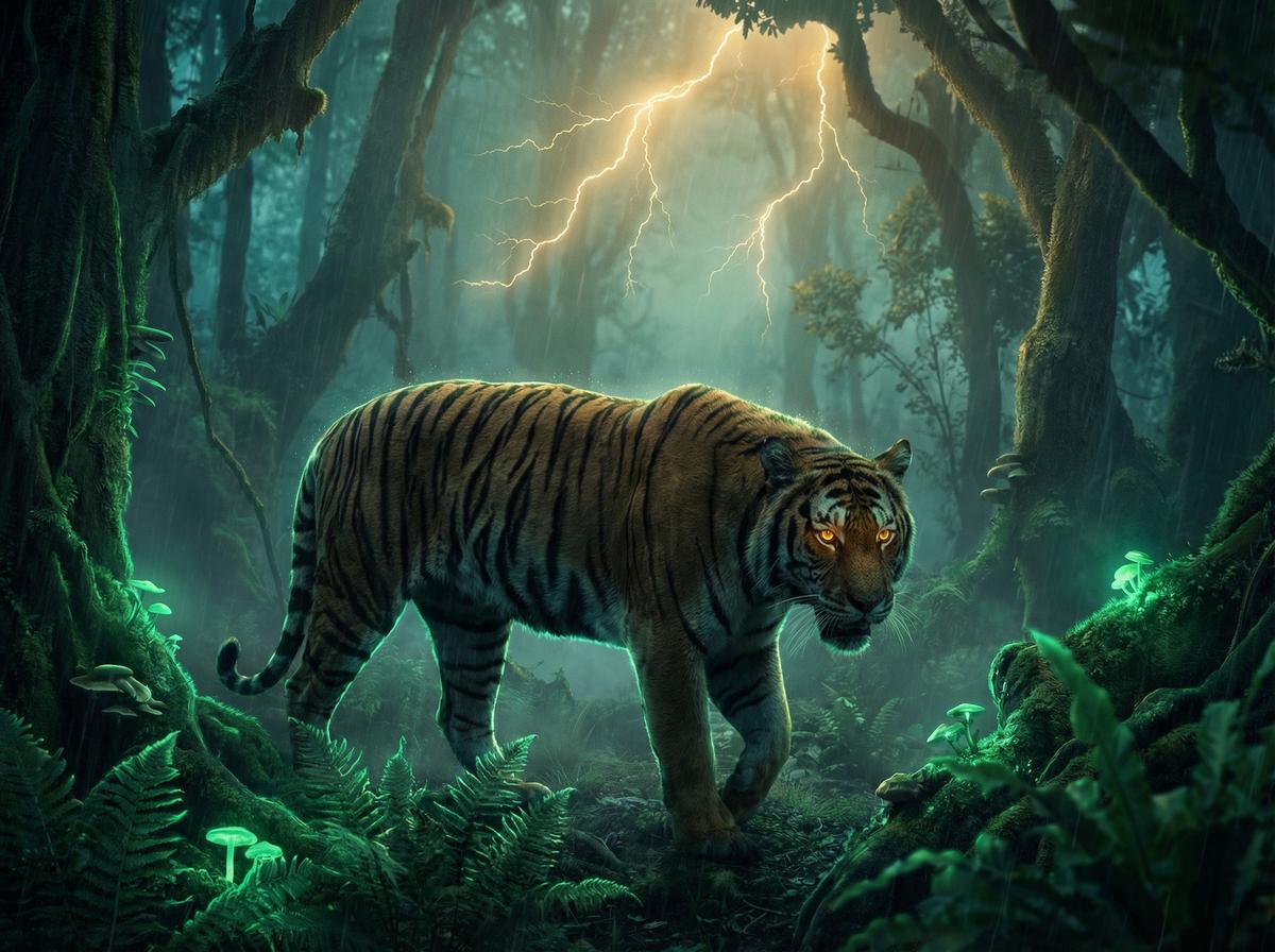 高清无码-孟加拉虎丛林狩猎视频